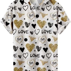 Your Love and Heart Hawaiian Shirt, Valentines Day