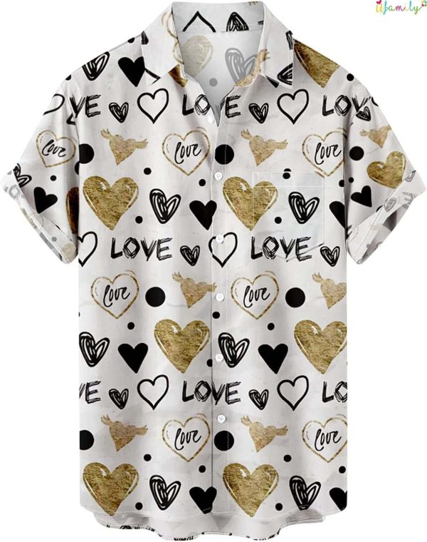 Your Love and Heart Hawaiian Shirt, Valentines Day