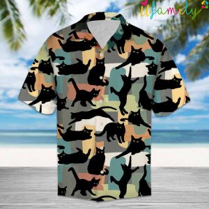 Amazing Black Cat Hawaiian Shirt 1