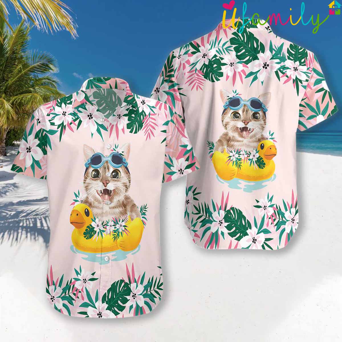 Baby Beach Cat Hawaiian Shirt