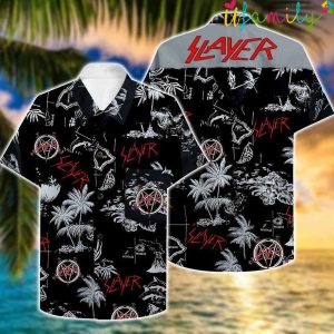 Band Floral Slayer Hawaiian Shirt