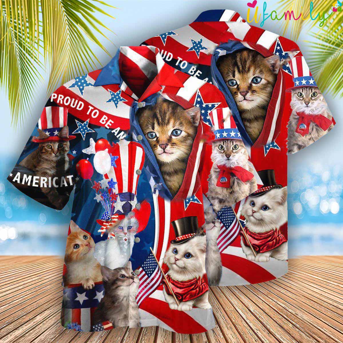 Be A Puppy Cat American Hawaiian Shirt