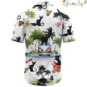 Black Cat Vacation Hawaiian Shirt 2