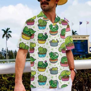Cat Cactus Hawaiian Shirt 4 1