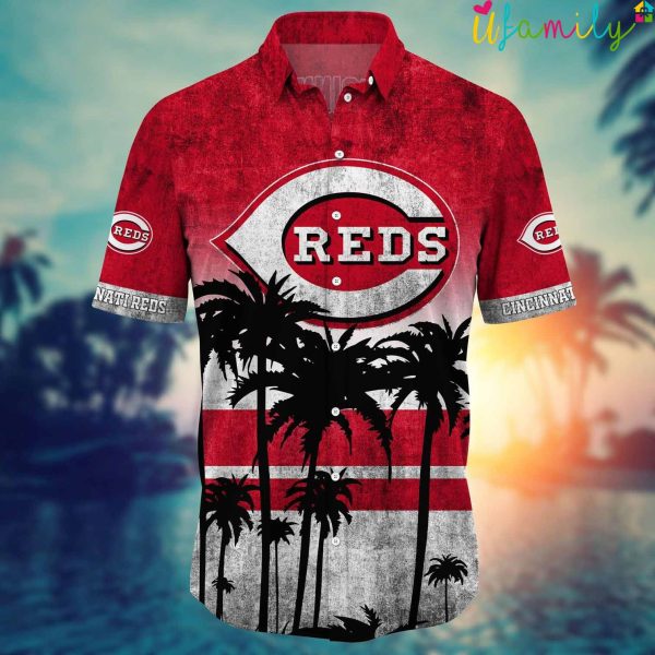Summer Vacation Cincinnati Reds Hawaiian Shirt