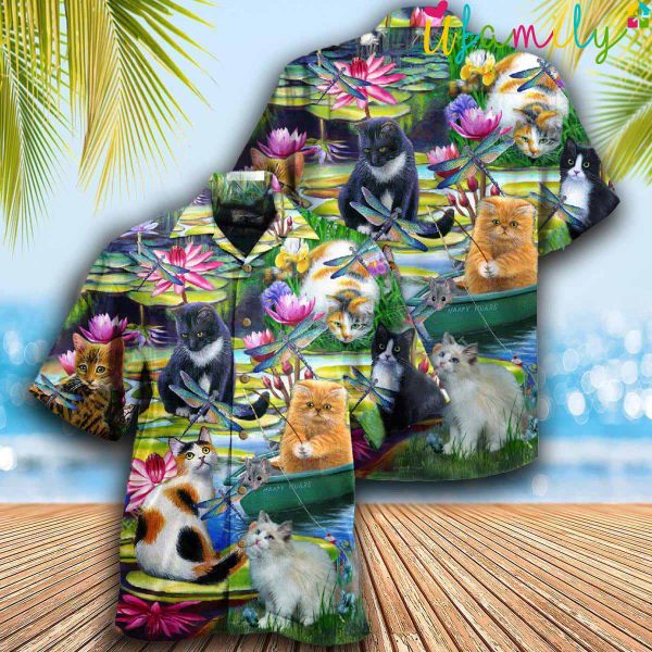 Curious Cats,Hawaiian Shirt Cat
