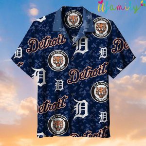 Baseball Detroit Tigers Hawaiian Shirt