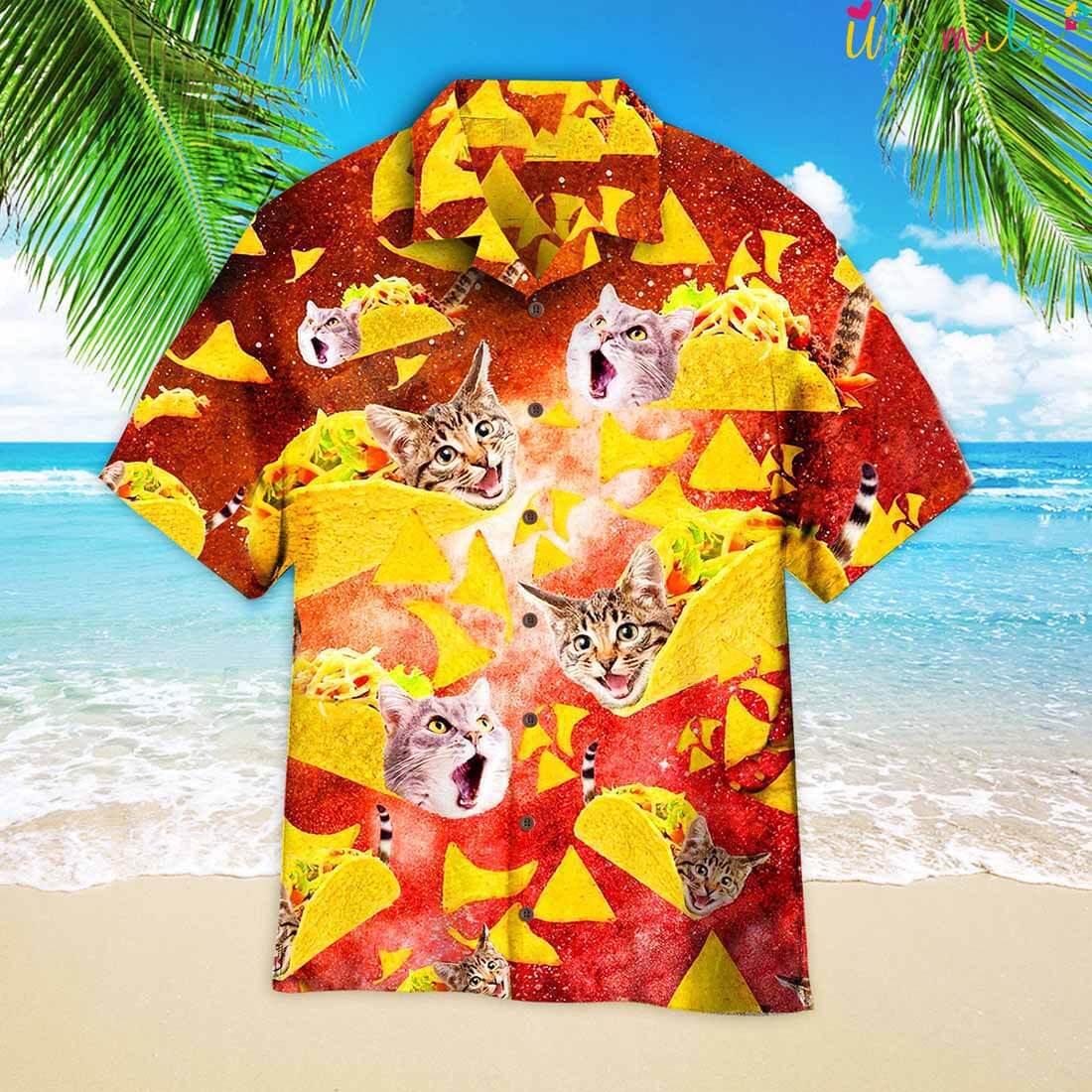 Funny Cat Taco Hawaiian Shirt