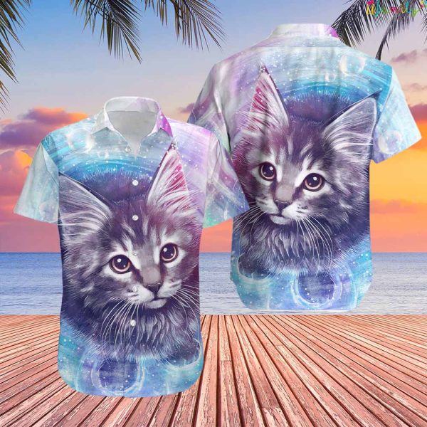 Funny Lovely Cat Hawaiian Shirt