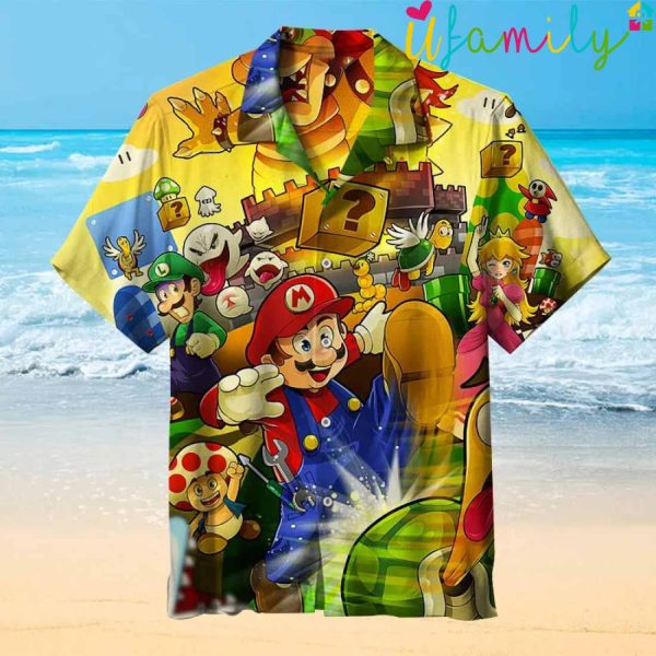 Funny Mario Hawaiian Shirt