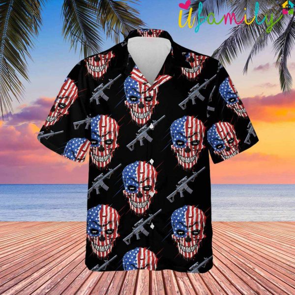 The Skull Goose Hawaiian Shirt Top Gun