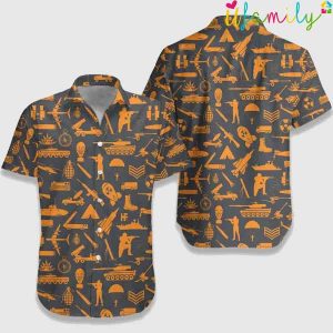 Yellow Pattern Goose Hawaiian Shirt Top Gun
