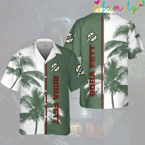 Green White Star Wars Boba Fett Hawaiian Shirt