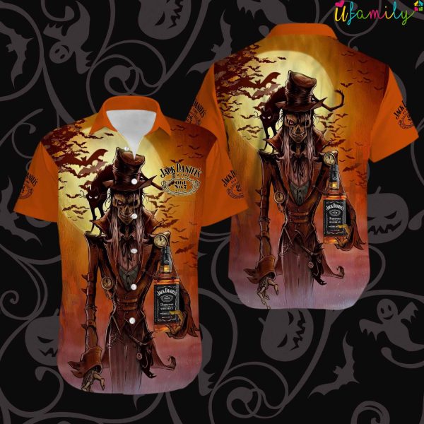Halloween Jack Daniels Hawaiian Shirt