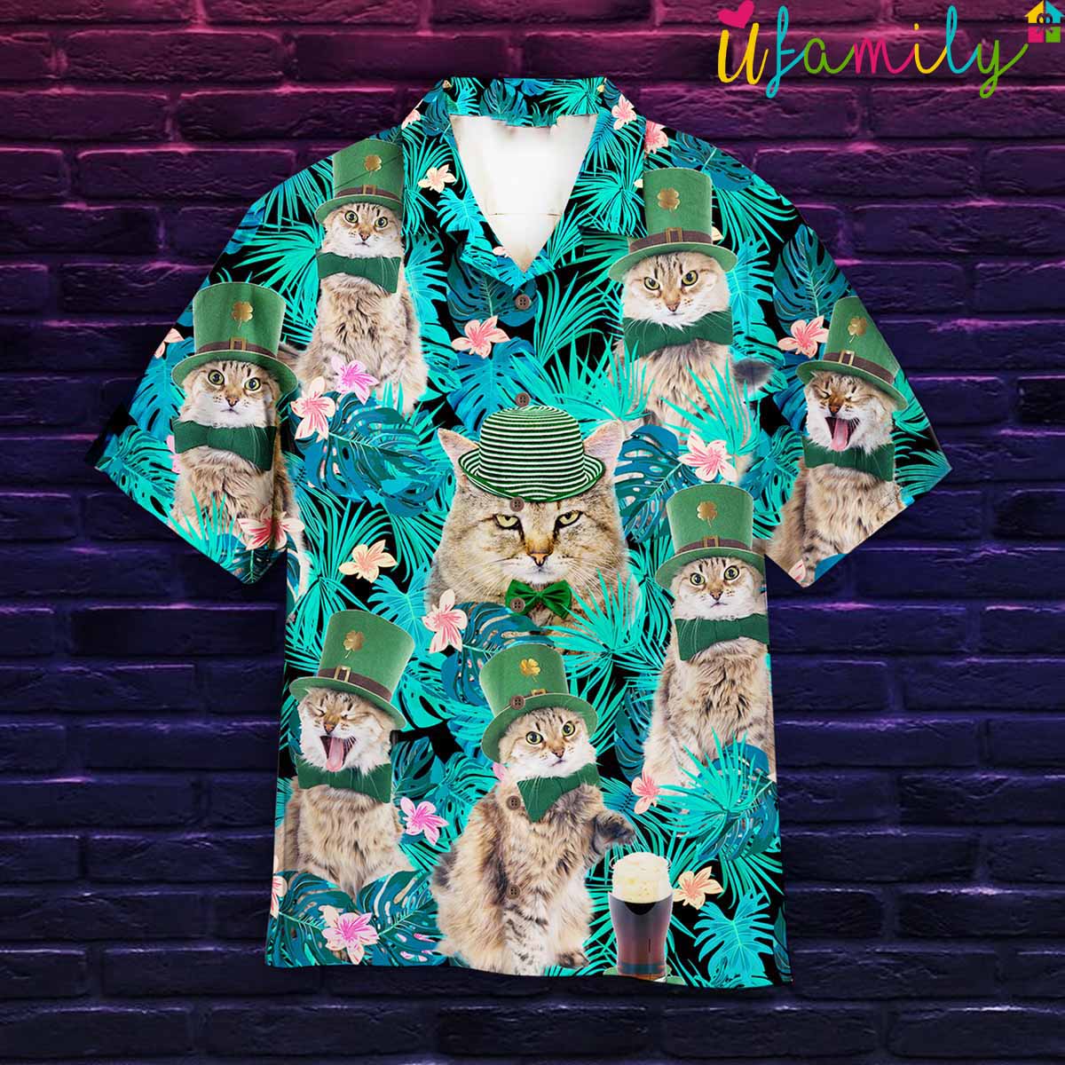 Happy Friday Cat Hawaiian Shirt