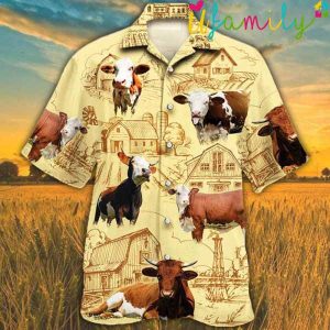 Hawaiian Shirts With Cows