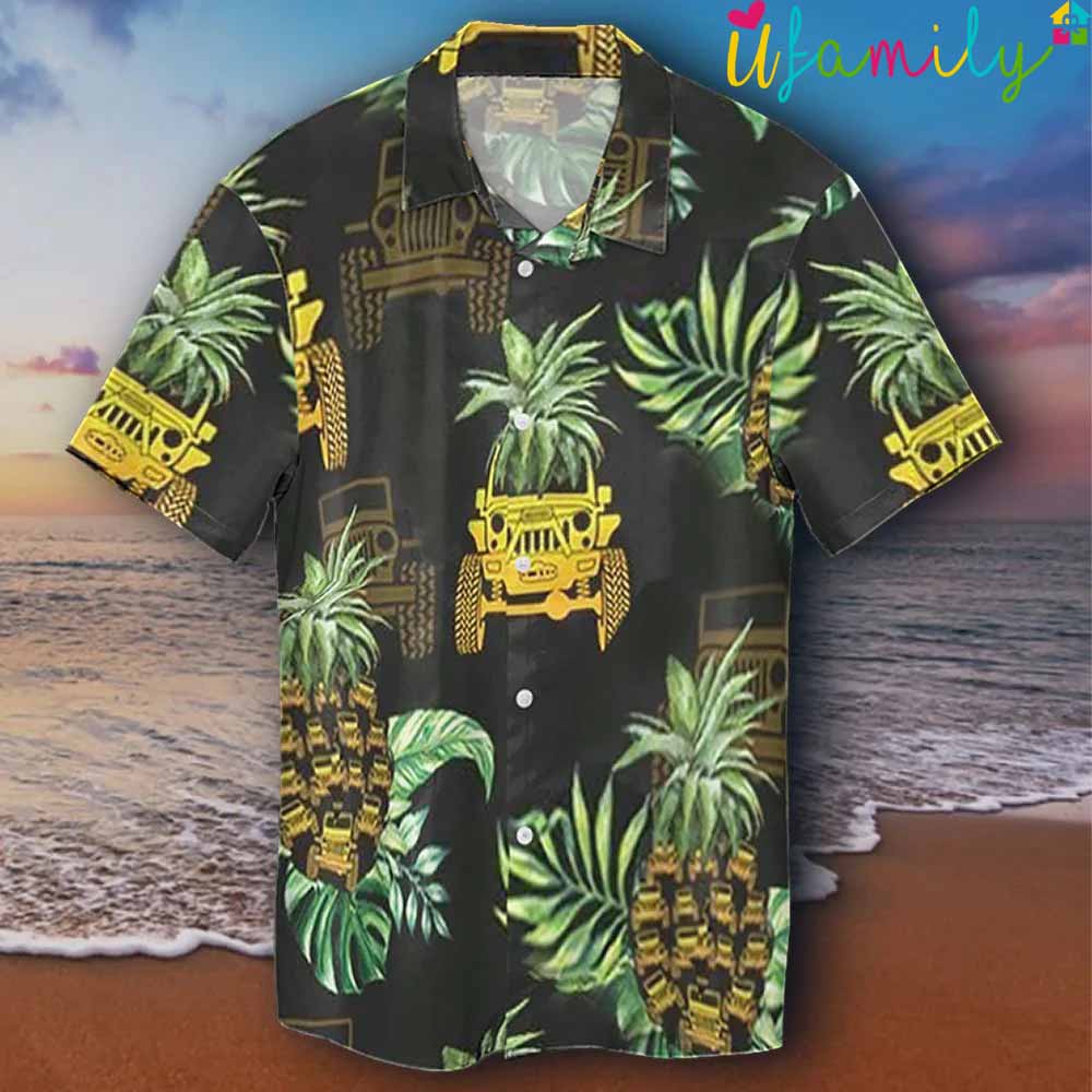 Jeep Pineapple Grenade Hawaiian Shirt