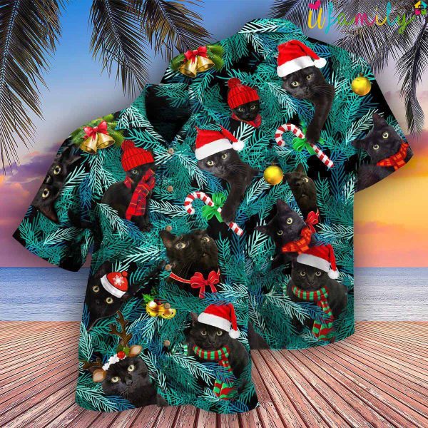 Jolly Cat Merry Christmas Hawaiian Shirt