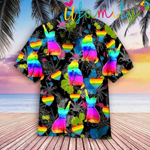 LGBT Cat Pride Hawaiian Shirt