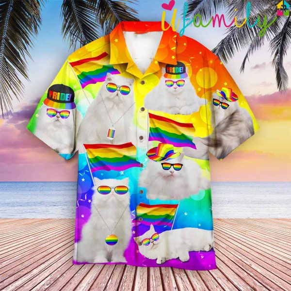 LGBT Pride Cat Hawaiian Shirt
