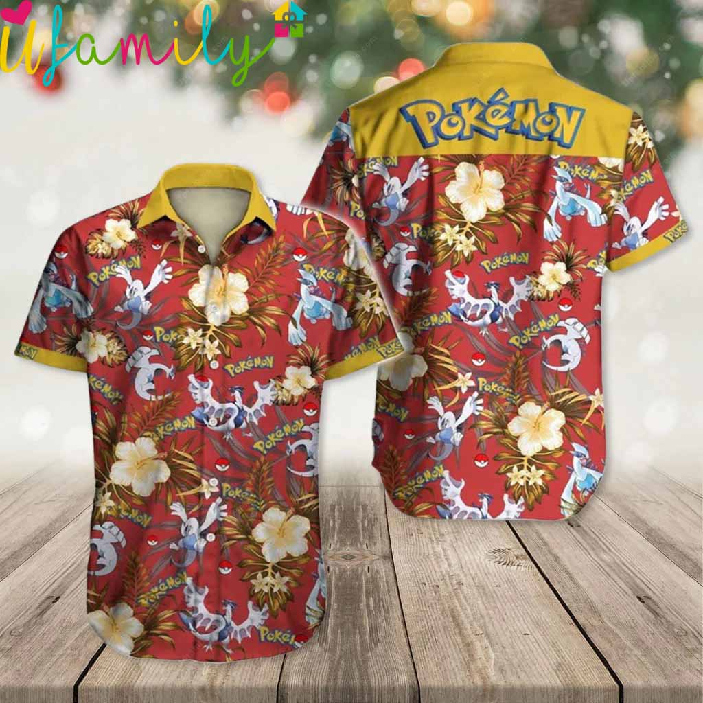 Lugia Pokémon Hawaiian Shirt