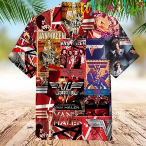 New Rare Van Halen Hawaiian Shirt
