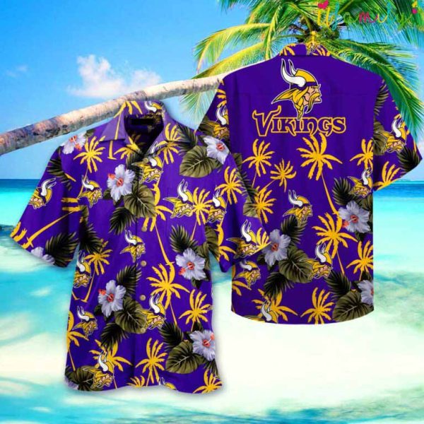 Purple Minnesota Vikings Hawaiian Shirt