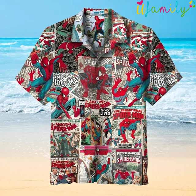 Spiderman Hawaiian Shirt