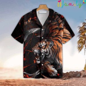 Tiger Stripe Hawaiian Shirt
