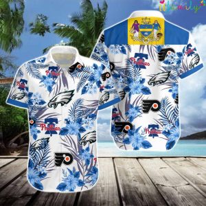 Tropical Beach Philadelphia Eagles Hawaiian Shirt