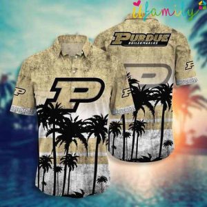 Tropical Beach Purdue Hawaiian Shirt