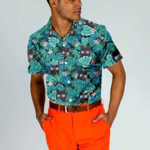 Tropical Cat Fourth Of July Hawaiian Shirt 2