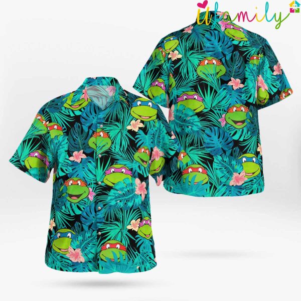 Tropical Ninja Turtle Hawaiian Shirt