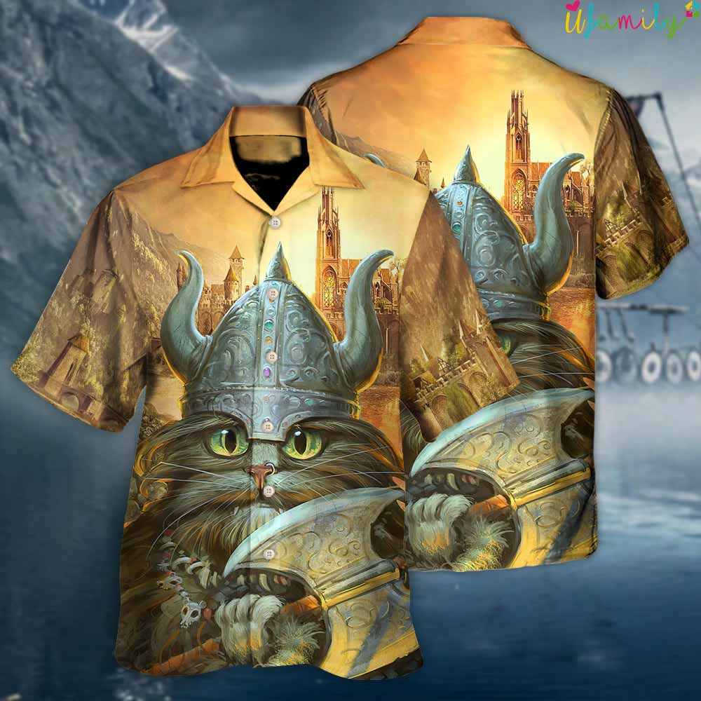 Viking Cat Hagar The Hairy Hawaiian Shirt