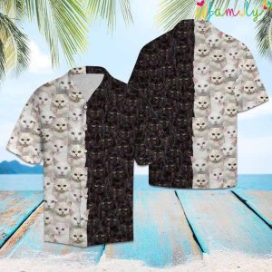 Yin Yang Cats Hawaiian Shirt