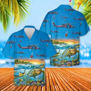 129th Rescue Wing Turtle Hawaiian Shirt