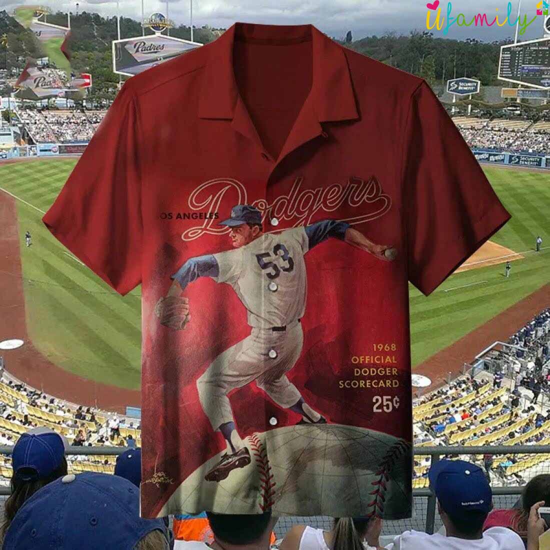 Dodger Hawaiian Shirt Los Angeles Dodgers Vintage Best Hawaiian