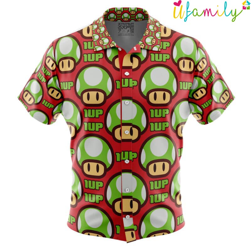 1up Mushroom Super Mario Hawaiian Shirt