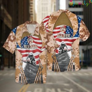 4th Of July Independence Day American Roofer Hawaiian Shirt