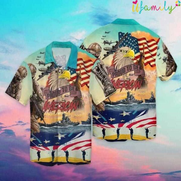 4th Of July Proud To Be American Hawaiian Shirt