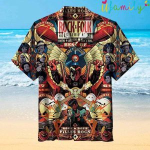 80s Rock Band Hawaiian Shirt