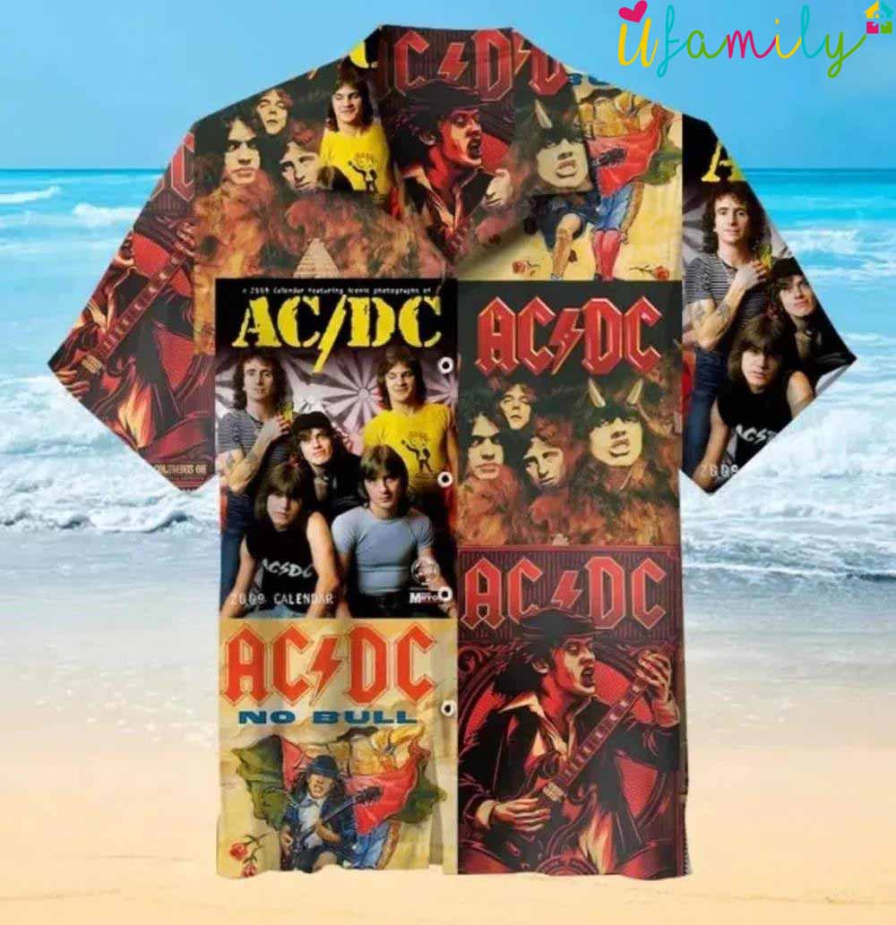 Ac Dc Band Hawaiian Shirt
