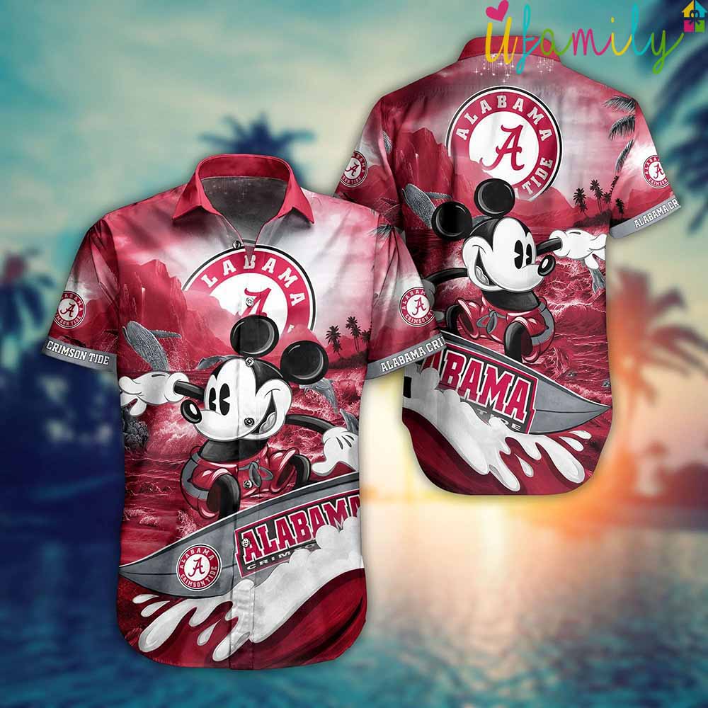 Alabama Crimson Tide Mickey Hawaiian Shirt