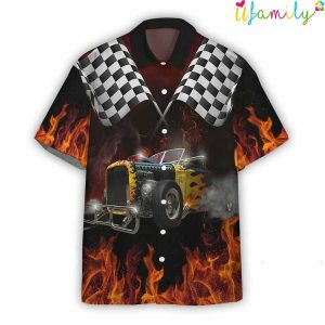 Amazing Rod Car Racing Custom Hawaiian Shirt