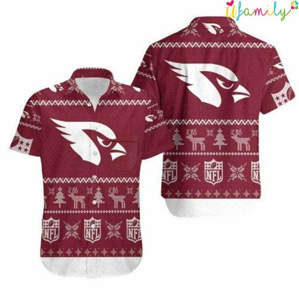 Arizona Cardinals Ugly Christmas Hawaiian Shirt