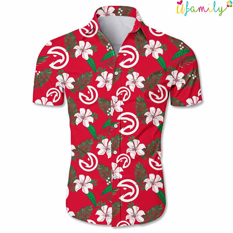 Atlanta Hawks Floral Hawaiian Shirt
