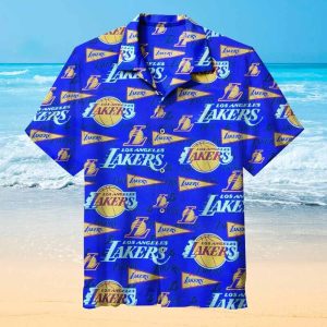 Basketball Nba Los Angeles Lakers Hawaiian Shirt
