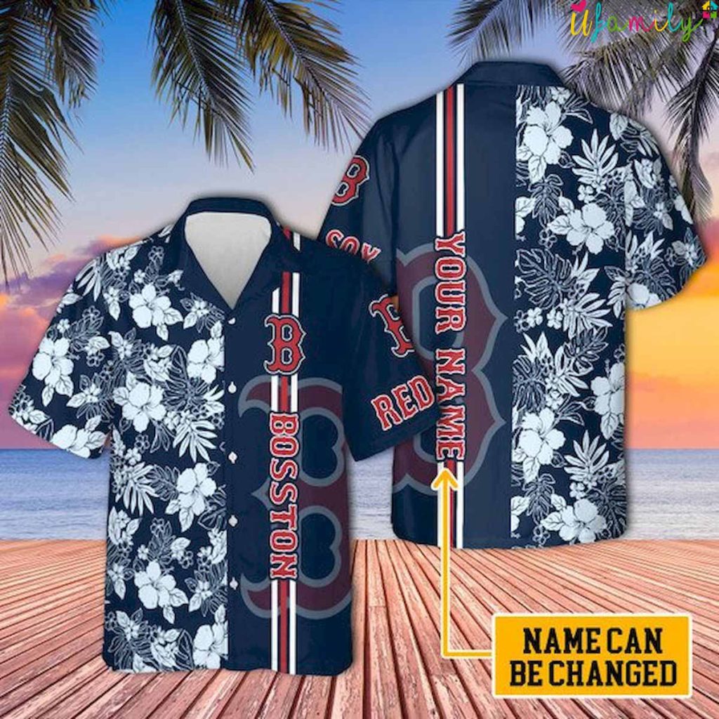 Boston Red Sox Custom Name Hawaiian Shirt