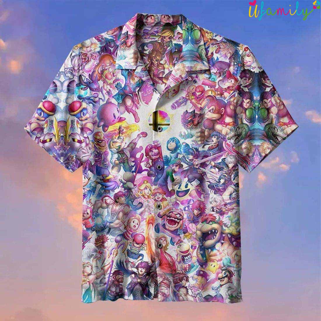 Characters Collection Nintendo Hawaiian Shirt