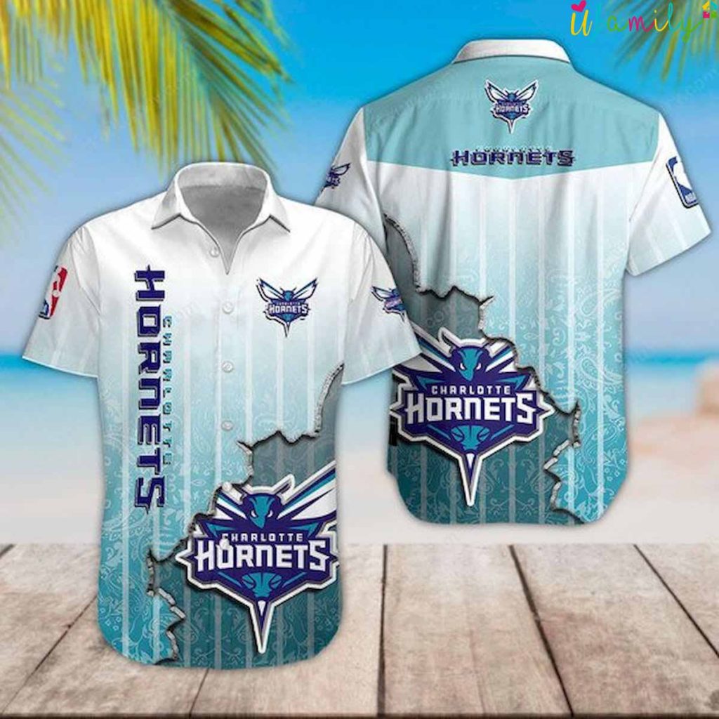 Charlotte Hornets Hawaiian Shirt